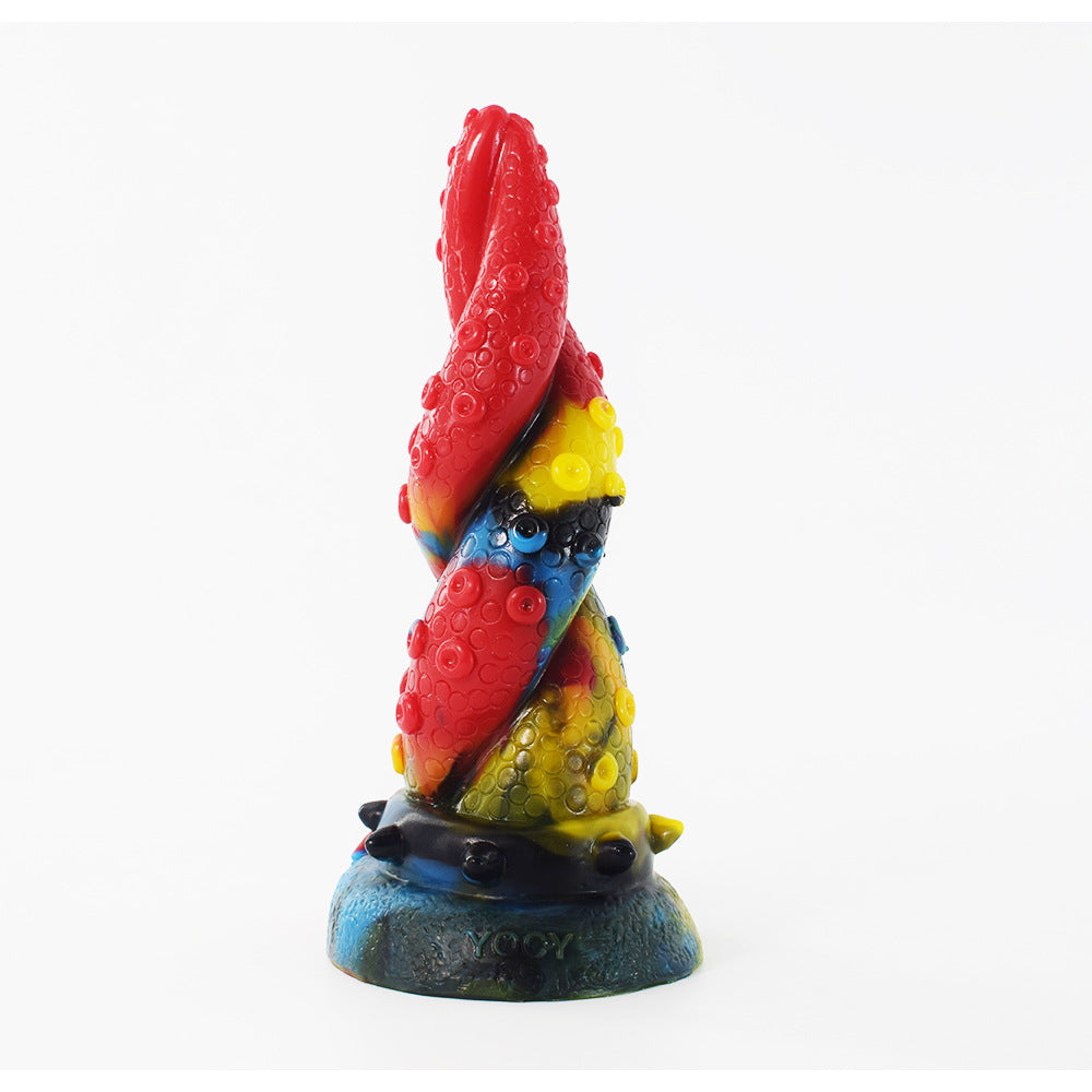 Female Liquid Silicone Octopus Beard Color Dildos