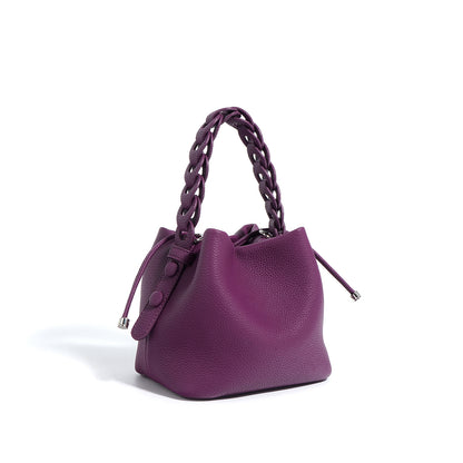 Cowhide Bucket Purse Bag For Ladies (Leather )