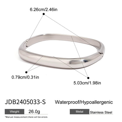 Simple Irregular Titanium Steel Bracelet For Women