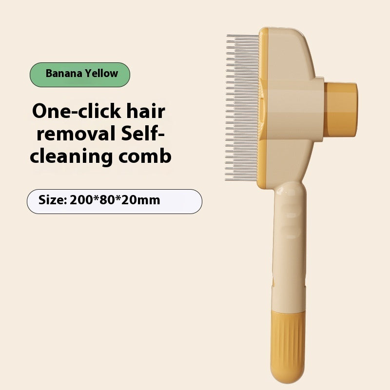 Pet Comb With Release Button Flea  - Easy To Use And Durable Grooming Tool Pet Products