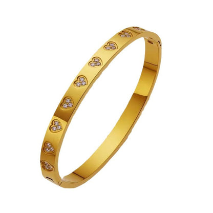 Romantic Heart Titanium Steel Bracelet For Ladies