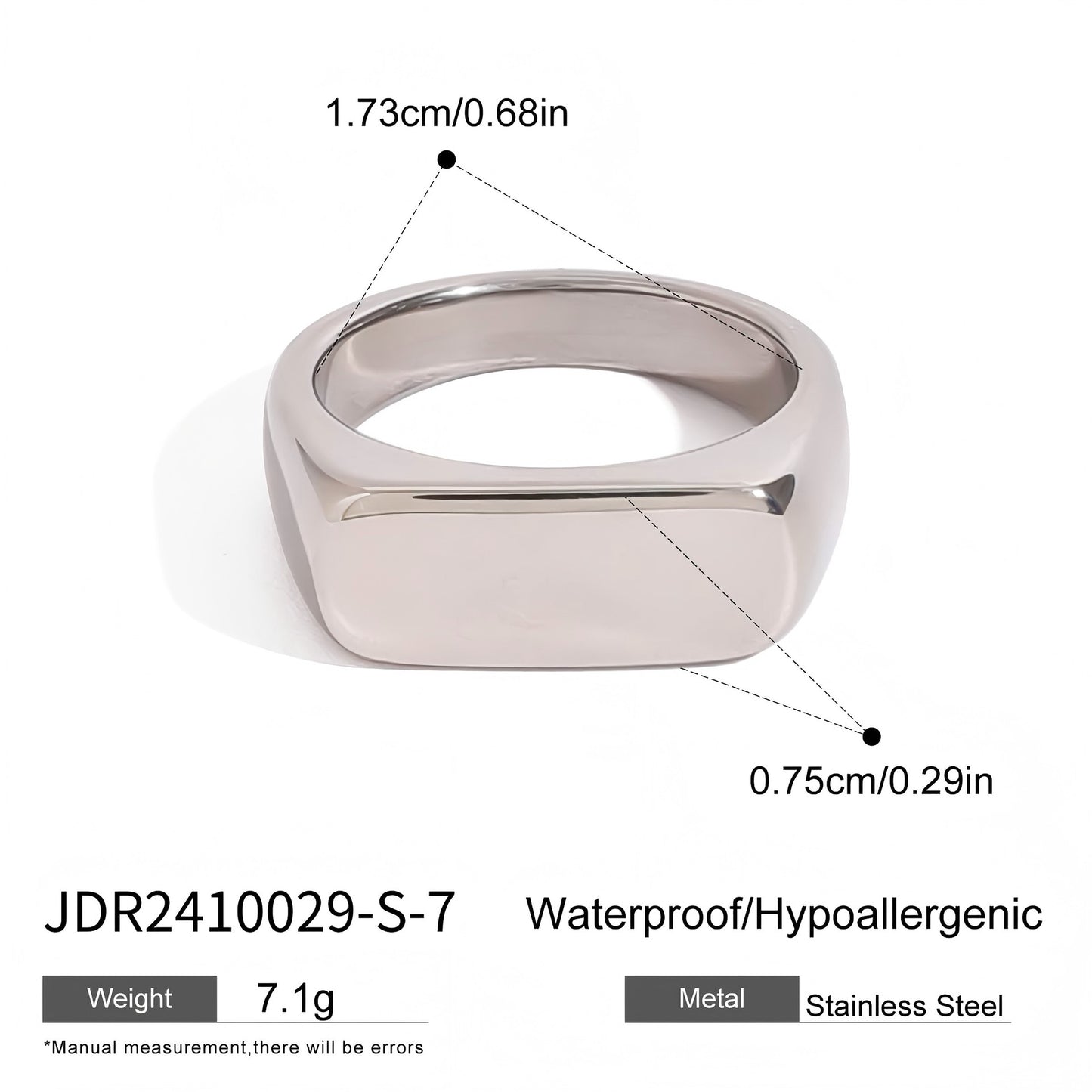 Simple Irregular Titanium Steel Bracelet For Women