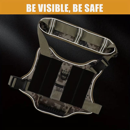 Tactical Service Dog Harness With Handle, No-Pull Adjustable For Easy Walking And Training (US Only)