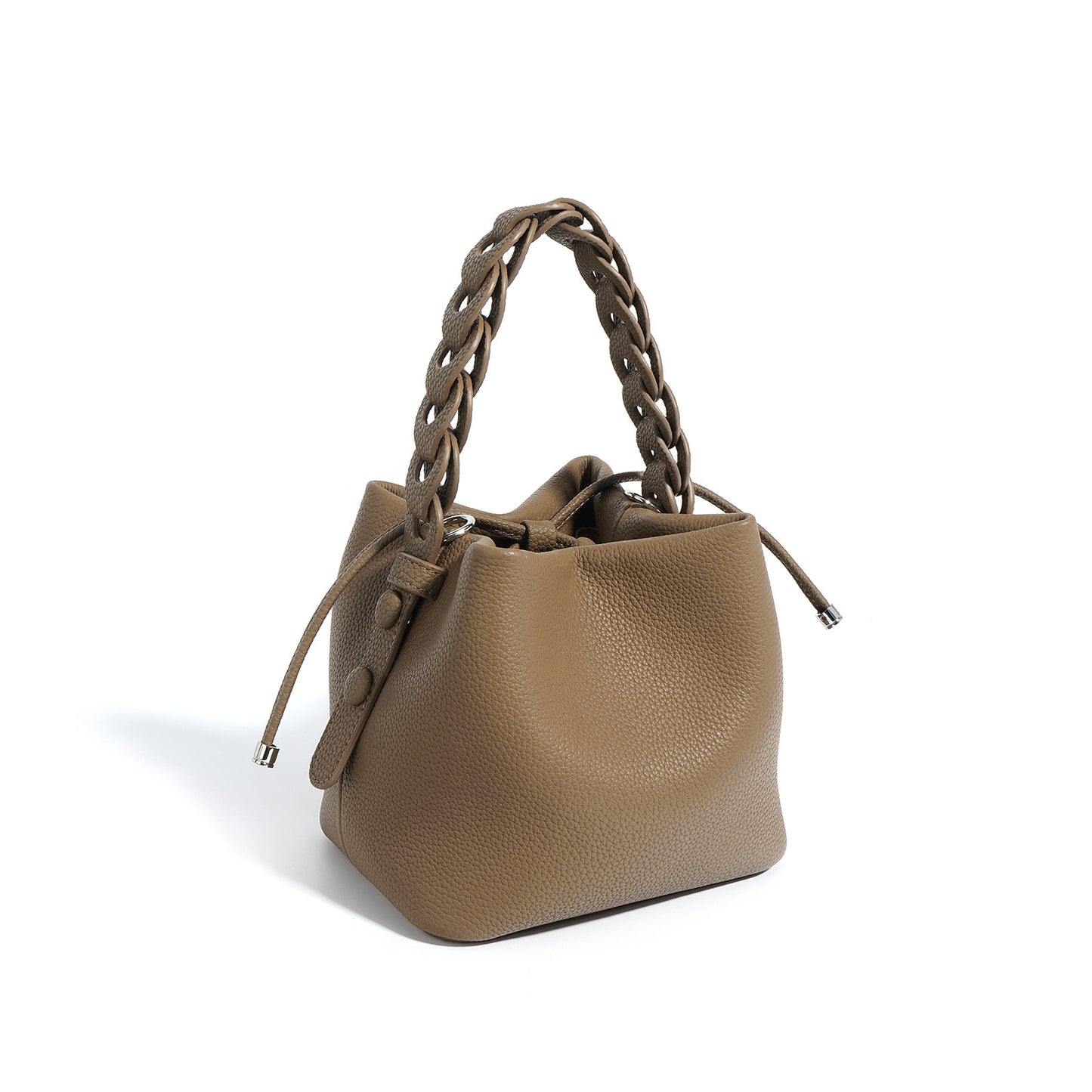 Cowhide Bucket Purse Bag For Ladies (Leather )