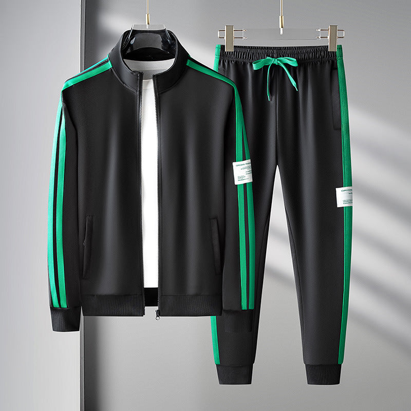 Men's Sport Cardigan Zipper Two-piece (Set)