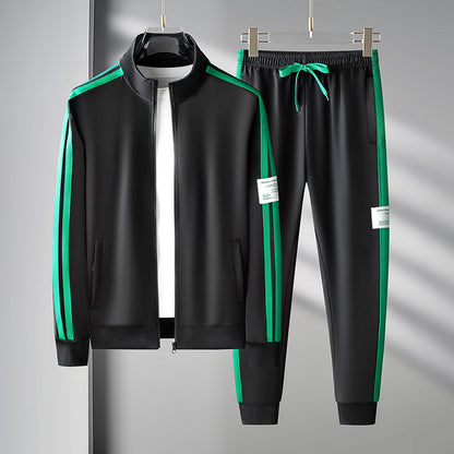 Men's Sport Cardigan Zipper Two-piece (Set)