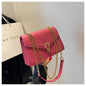 Crocodile-Print Chain Crossbody Purse Bag For Ladies