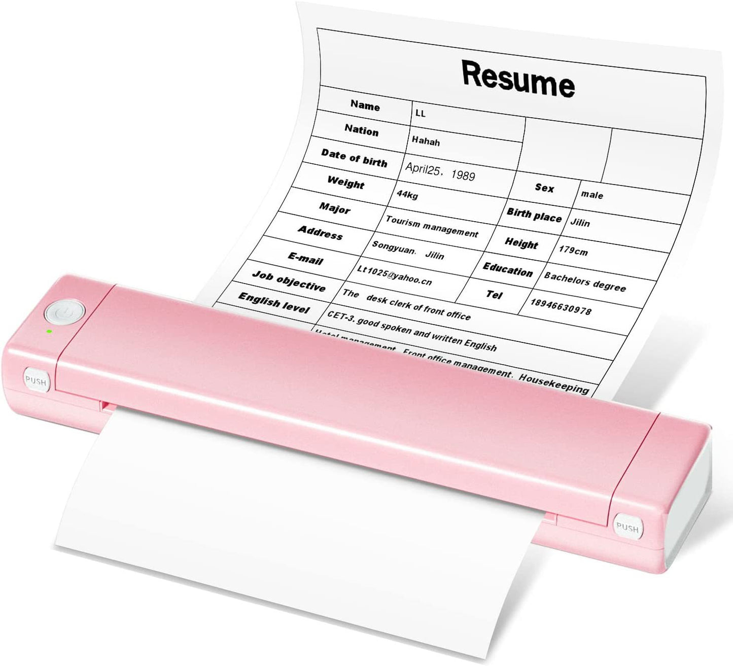 Small Mini Homework Paper Ink-free Office - A4 (Portable)