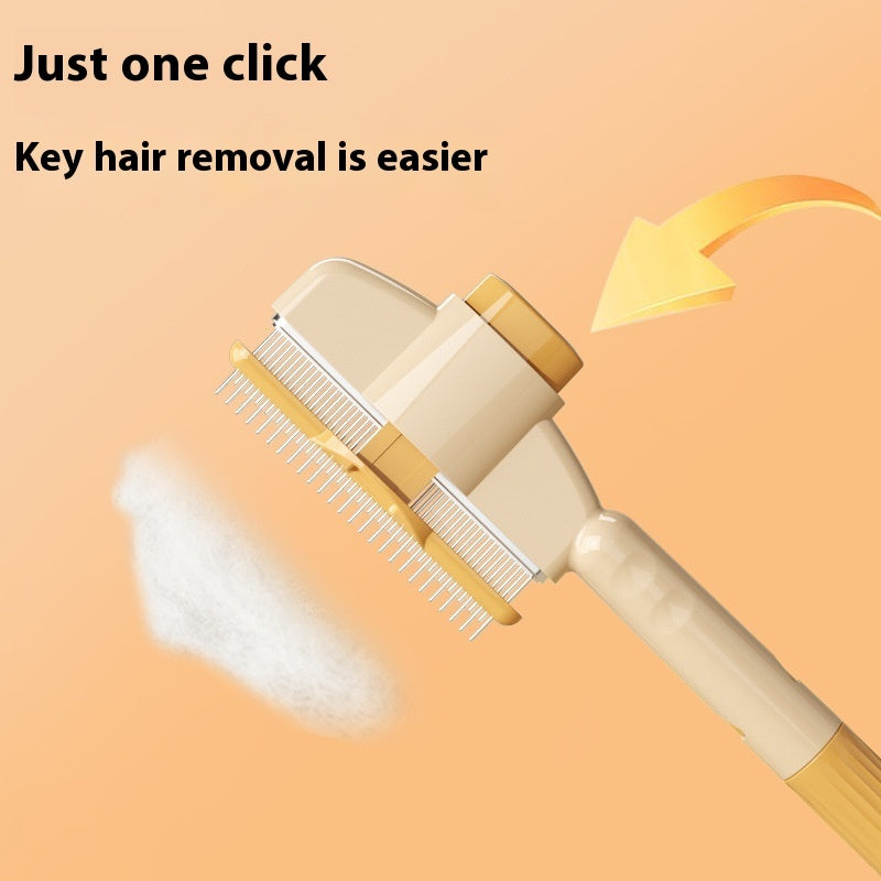 Pet Comb With Release Button Flea  - Easy To Use And Durable Grooming Tool Pet Products