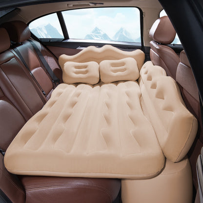 Simple, Solid-Color Foldable Inflatable Car Bed (Portable)