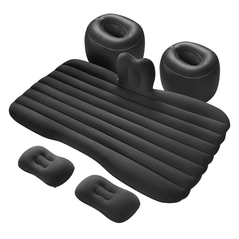 Simple, Solid-Color Foldable Inflatable Car Bed (Portable)