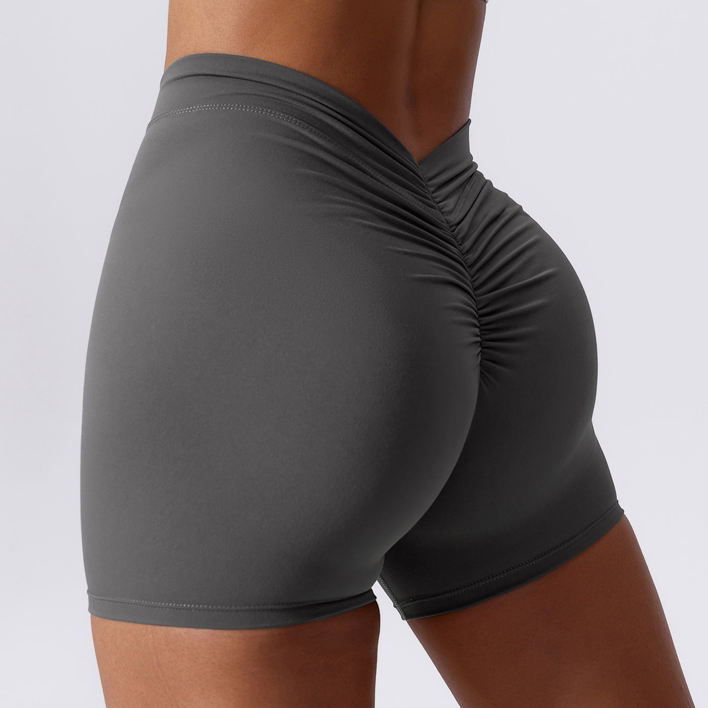 Spandex-cotton Athletic yoga Shorts For Ladies