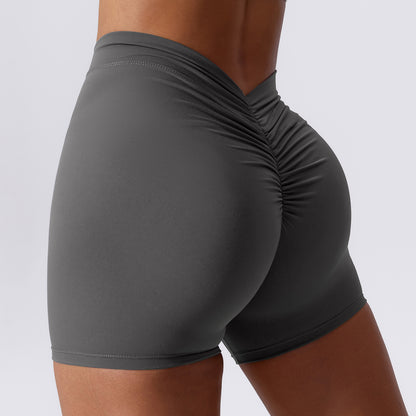 Spandex-cotton Athletic yoga Shorts For Ladies