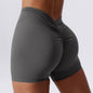 Spandex-cotton Athletic yoga Shorts For Ladies