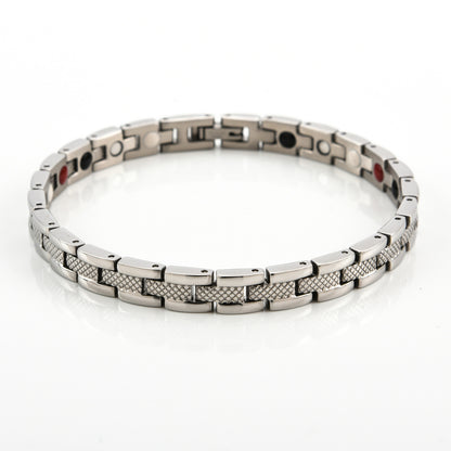 Ladies Titanium Steel Energy Magnet Bracelet