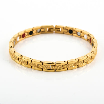Ladies Titanium Steel Energy Magnet Bracelet