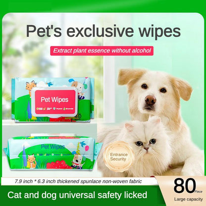 Dog And Cat Wet Wipes, Fragrance Free, Plant based , Wipes For Hole Body (US Only)